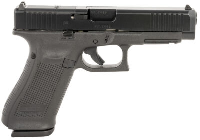 Glock PA475S203MOS G47 Gen5 Full Size 9mm Luger 17+1 4.49″ Black GMB Barrel, Black nDLC MOS Cut/Serrated Slide, Black Polymer Frame w/Accessory Rail, Black Textured w/Interchangeable Backstrap Grip, Ambidextrous