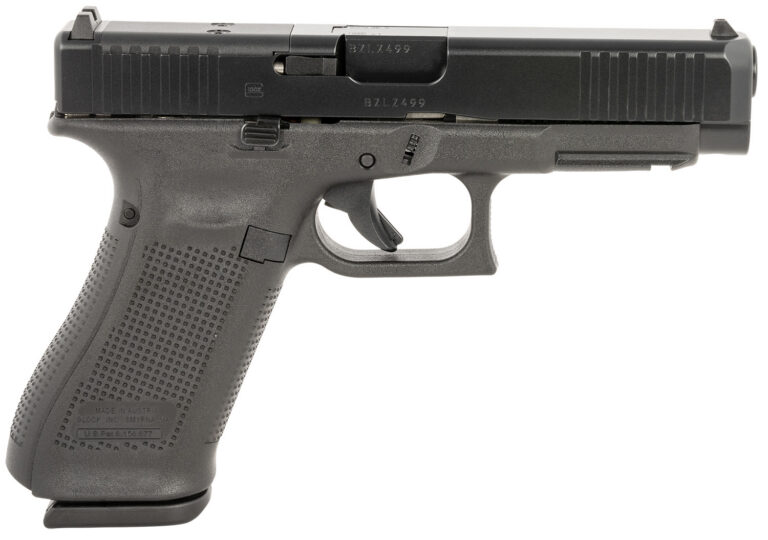 Glock PA475S203MOS G47 Gen5 Full Size 9mm Luger 17+1 4.49" Black GMB Barrel, Black nDLC MOS Cut/Serrated Slide, Black Polymer Frame w/Accessory Rail, Black Textured w/Interchangeable Backstrap Grip, Ambidextrous