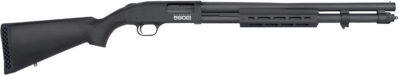 Mossberg 51604 590S  12 Gauge Pump 3″ 13+1 20″ Matte Blued Steel Barrel, Matte Blued Optic Ready Receiver, Fixed Black Synthetic Stock, Right Hand