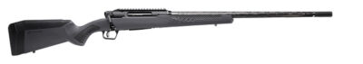 Savage Arms 58012 Impulse Mountain Hunter 7mm PRC 2+1 22″ Carbon Fiber Threaded Barrel, Black Aluminum Receiver w/Picatinny Rail, Gray AccuStock Synthetic Stock, Ambidextrous