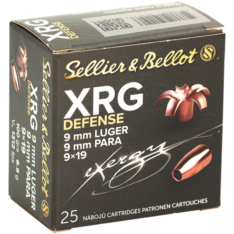 S&B XRG Defense Solid Copper HP 9mm 100gr 25/rd