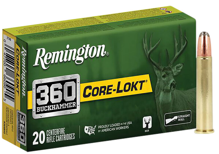 Remington Ammunition R27743 Core-Lokt 360Buckhammer 200gr Soft Point Core-Lokt 20 Per Box/10 Case