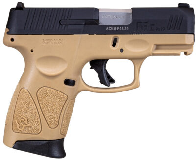 TAURUS G3C 9MM TAN/BK 3.26 IN 3×12