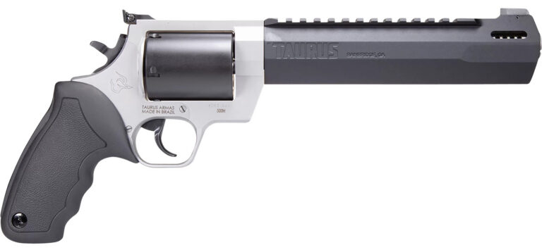 Taurus 2500085RH Raging Hunter Large Frame 500 S&W Mag 5rd 8.38" Matte Black Ported/Target Crown Barrel, Matte Black Oxide Cylinder, Matte Stainless Steel Frame, Black Rubber Grip