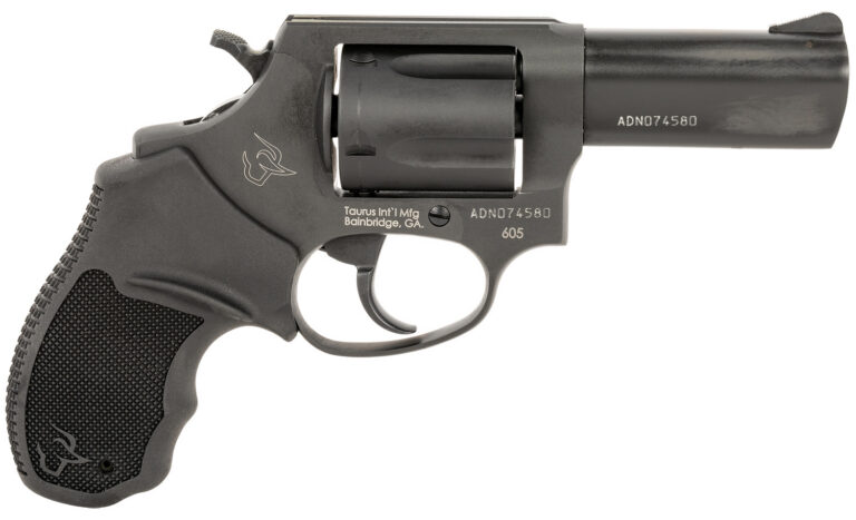 Taurus 2605P31 605 T.O.R.O. Small Frame 357 Mag/38 Special +P 5rd 3" Matte Black Stainless Steel Barrel, Cylinder & Frame, Extended Ejector Rod, Black Rubber Grip, Transfer Bar Safety, Optics Ready