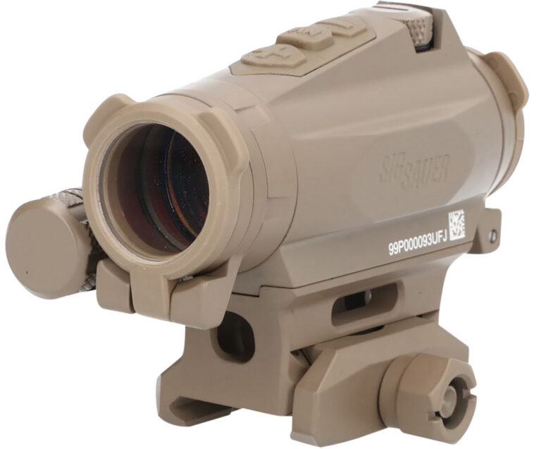 Sig Sauer Electro-Optics SOR44002 Romeo4XT-Pro Flat Dark Earth 1 x 20 mm 2 MOA Red Ballistic Circle Dot Multi Reticle