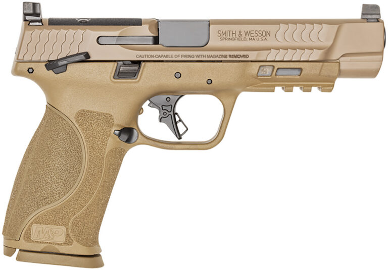 M&P?9 M2.0  OPTICS READY FULL SIZE SERIES 9MM LUGER M&P 9 M2.0 OR 9MM LUGER 5'' BBL (2)17RD MAGS THUMB SAFETY FDE