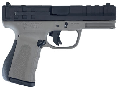 Citadel CITCP9GRY Centurion CP9 Compact Frame 9mm Luger 14+1, 4″ Black Steel Barrel, Optic Ready/Serrated Steel Slide, Gray Polymer Frame & Grip