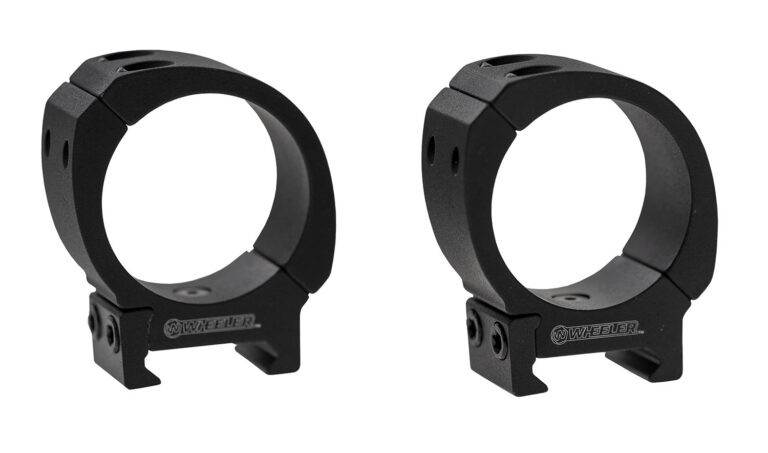 DELTA SERIES SPORTER BI-WEAVER STYLE/PICATINNY SCOPE RINGS 30MM LOW BI-WEAVER RINGS, BLACK