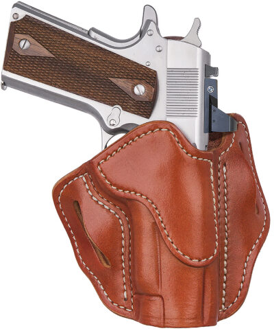 1791 Gunleather ORBH1SCBRR BH1S Optic Ready OWB Classic Brown Leather Belt Slide Fits 1911 Fits 3.5-4.25″ Barrel Right Hand