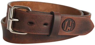 1791 Gunleather BLT014246VTGA 01 Gun Belt Vintage Leather 42/46 1.50″ Wide Buckle Closure
