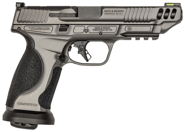 M&P 9 M2.0 COMPETITOR 9MM LUGER SEMI-AUTO HANDGUN PC M&P9 M2.0 COMPETITOR 9MM 5'' BBL (4)10RD MAG NO SAFETY GRY