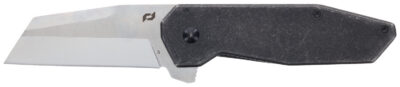 Schrade 1136251 Slyte  3″ Folding Plain Satin D2 Steel Blade 4.50″ Dark Stonewash Stainless Steel Handle