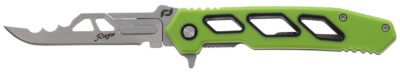 Schrade 1197645 Isolate Enrage 7 2.60″ Folding Scalpel Plain Satin 420A Steel Blade, 4.25″ Green Non-Slip Carbon Fiber Handle, Includes Blade Removal Tool/Case/Sheath/