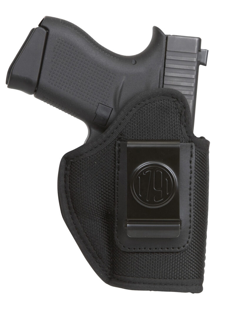 1791 Gunleather PNIWB3BLKR Premium Nylon IWB Size 03 Black Ballistic Nylon Belt Clip Right Hand