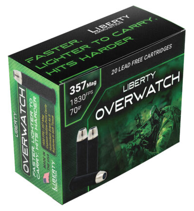 Overwatch 357 Mag 70 gr HP Black Nickel Casing/Silver Nickel Projo 20/RD