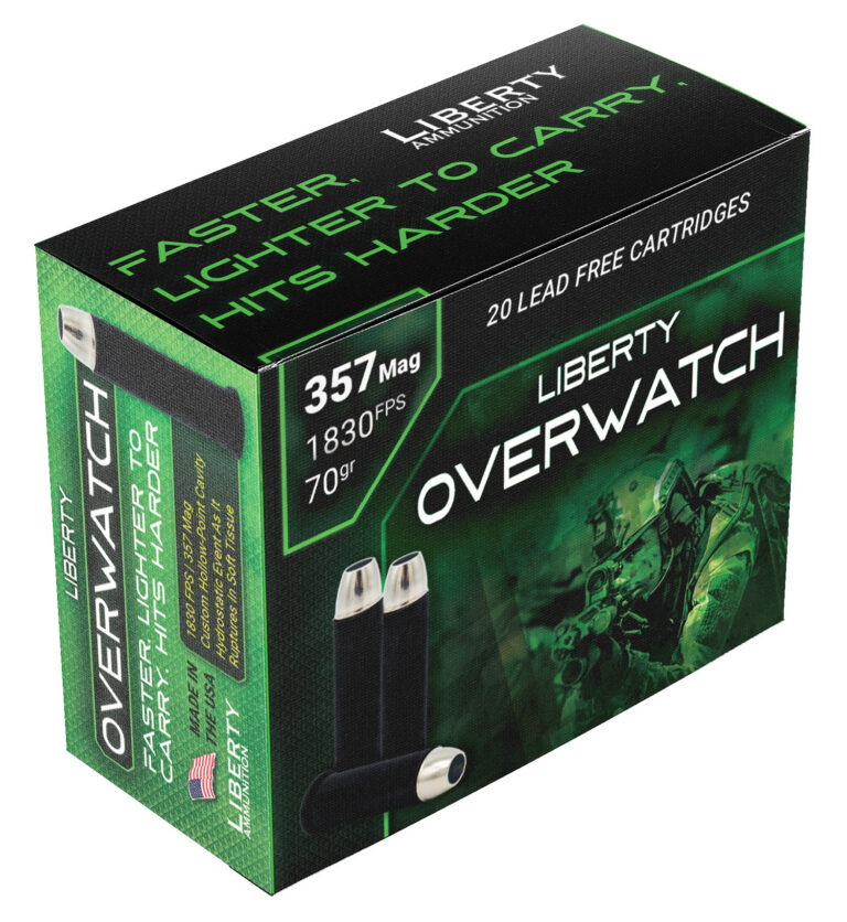 Overwatch 357 Mag 70 gr HP Black Nickel Casing/Silver Nickel Projo 20/RD