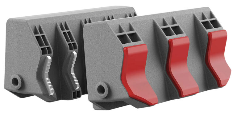 Real Avid AVSFJPF Smart-Jaws Tube-Fit Sleeves Reversible Gray/Red Rubber Overmold & Steel Side, Fits Master Gun Vise