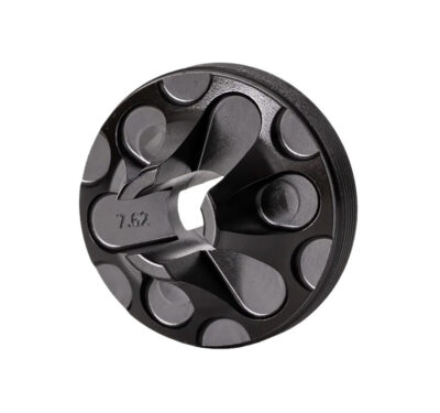 Rugged Suppressors FC006 Flash Hider Front Cap  7.62mm, Black Steel for Some Rugged Suppressors