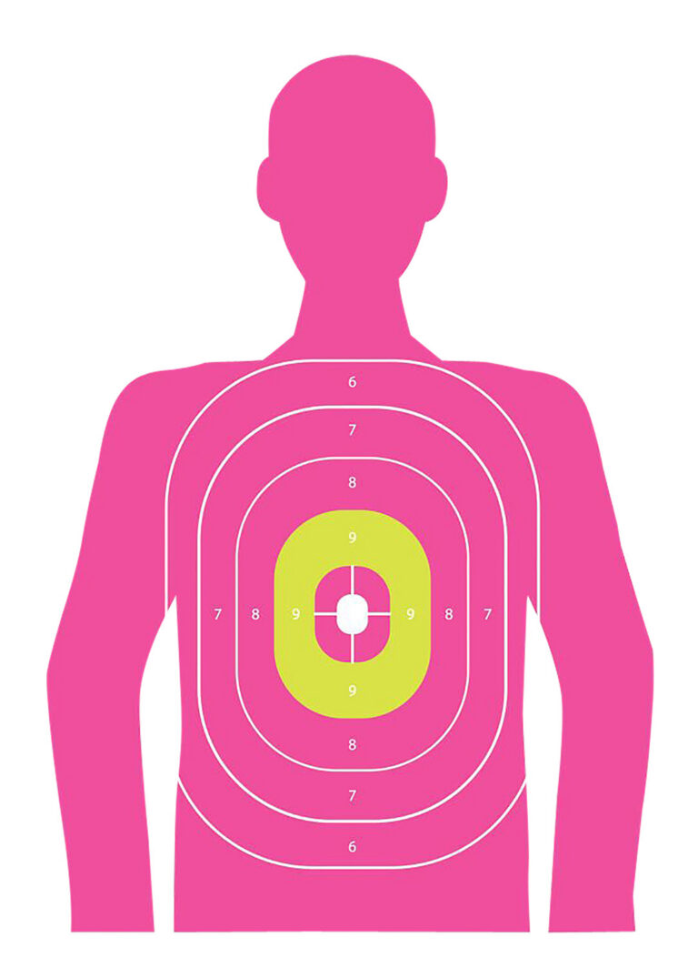 EZ-Aim 15646 In the Pink Paper Works w/Handgun/Shotgun/Airsoft Gun/BB Guns/Pellet Gun 12 x 18 Pink 8 Pack