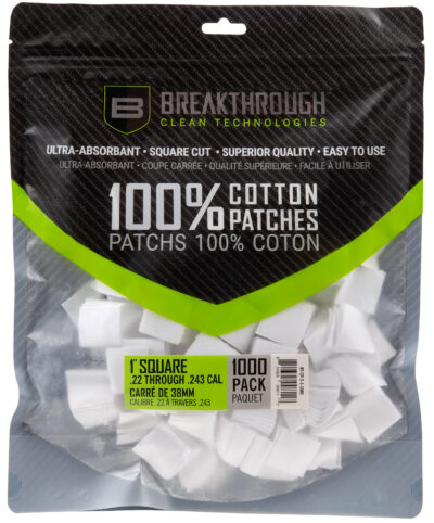 Breakthrough Clean BTCPS11000 Square Patches 243/270 Cal 1″ 1000 pieces