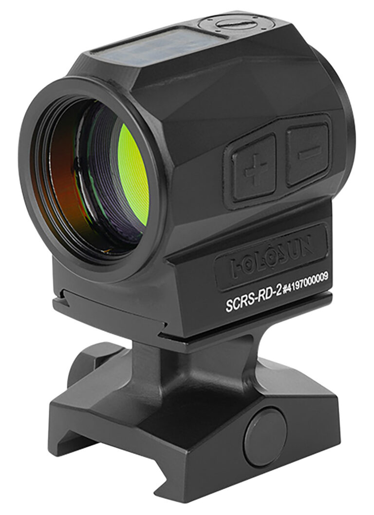 Holosun Red 2MOA Dot, Aluminum Housing, Solar Charging Technology, Aspheric