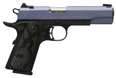 Browning 051985492 1911 Black Label Full Size Frame 380 ACP 8+1 4.25″ Matte Stainless Steel Barrel, Crushed Orchid Cerakote Steel Slide, Matte Black Polymer Frame, Black Polymer Grip
