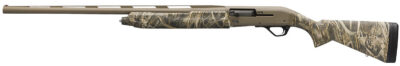Winchester Repeating Arms 511310291 SX4 Hybrid Hunter 12 Gauge 3.5″ Chamber 4+1 2.75″ 26″, FDE Cerakote Rec/Barrel, Mossy Oak Shadow Grass Habitat Furniture, Fiber Optic Front Sight Left Hand