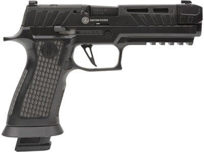 P320 SPECTRE COMP BLACKOUT 9MM LUGER SEMI-AUTO HANDGUN P320 SPECTRE COMP BLACKOUT 9MM 4.6” BBL (2)21RD STRIKER BLK