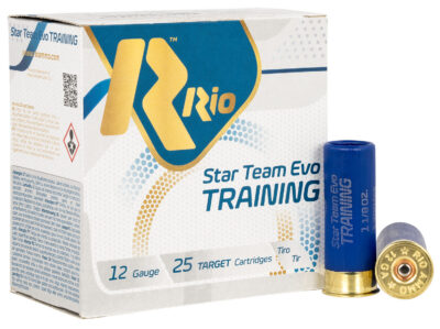 Rio Ammunition STT3275 Star Team EVO Training 12Gauge 2.75″ 1 1/8oz 7.5Shot 25 Per Box/10 Case
