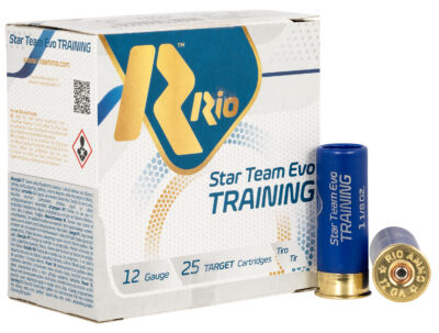Rio Ammunition STT328 Star Team EVO  12Gauge 2.75″ 1 1/8oz 8Shot 25 Per Box/10 Case