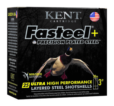Kent Cartridge K203FSP282X4 Fasteel +  20 Gauge 3″ 1 oz 2/4 Shot 25 Per Box/ 10 Case