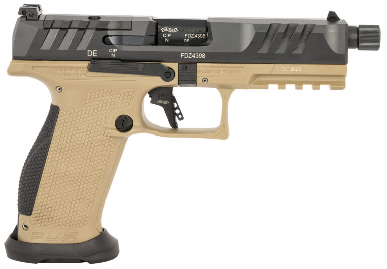 WALTHER PDP PRO SD FULL SIZE 9MM PSTL BLK/FDE 5.1" T.B. 3-18RD MAGAZINES
