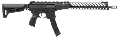 Sig Sauer RMPX16B935 MPX PCC 9mm Luger 35+1 16″, Black, Slim M-Lok Handgaurd, Folding Magpul SL-K Stock, Three Chamber Comp, Timney Trigger, Ambi Controls