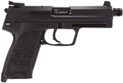 HK M704501TA5 USP45T V1 Tactical 45 ACP 5.09″ 12+1 Black Steel Black Polymer Gri