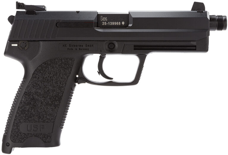 HK M704501TA5 USP45T V1 Tactical 45 ACP 5.09" 12+1 Black Steel Black Polymer Gri