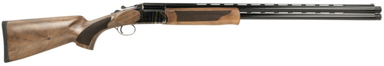 Pointer KAR1228HT Acrius Full Size 12 Gauge Break Open 3" 2rd 28" Black Over/Under Vent Rib Barrel, Color Case Hardened Steel Receiver, Fixed Turkish Walnut Stock, Ambidextrous
