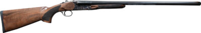Pointer FT61228HT FT6  Full Size 12 Gauge Break Open 3″ 2rd 28″ Blued Side By Side Barrel, Color Case Hardened Steel Receiver, Fixed Walnut Stock, Ambidextrous