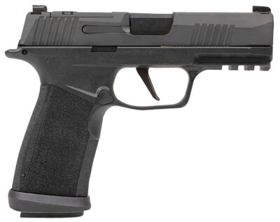Sig Sauer 365XCA9TACOPS P365-XMACRO TACOPS Compact 9mm Luger 17+1 3.70″ Black Barrel, Black Nitron Optic Ready/Serrated Slide, Black Polymer Frame w/Picatinny Rail, Black XMACRO Polymer Grips