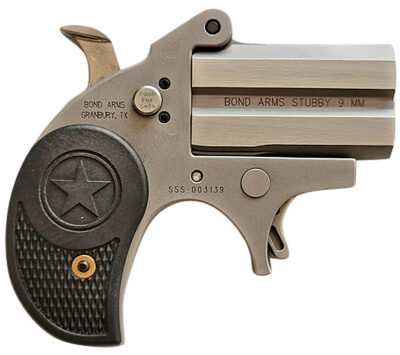 Bond Arms BASTB Stubby  380 ACP 2rd Shot 2.20″ Matte Stainless Steel Frame Black Textured Polymer Grips