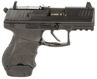 Langdon Tactical Tech LTTDP30SKFTJRDORMR HK P30SK  Compact Frame 9mm Luger 13+1 3.30″ Black Steel Barrel, Black Optic Cut/Serrated Steel Slide, Black Polymer Frame w/Picatinny Rail, Black Polymer Grip