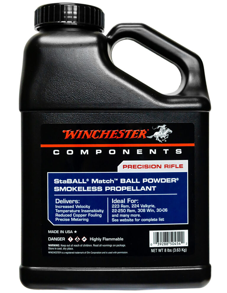 STABALL MATCH RIFLE POWDER STABALL MATCH 8LB SMOKELESS RIFLE POWDER
