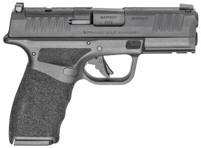 Springfield Armory HCP9379BOSPLC Hellcat Pro OSP Compact 9mm Luger 10+1 3.70″ Black Melonite Steel Barrel & Optic Ready/Serrated Slide, Black Polymer Frame w/Picatinny Rail, Textured Grip