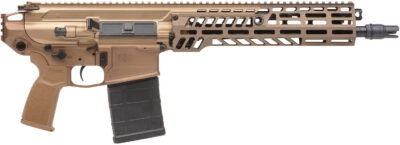 Sig Sauer PSPEAR76213B MCX Spear 7.62x51mm NATO 20+1 13″, Coyote, No Brace, OEM Polymer Grip, SLX/SLH QD Flash Hider, Ambi Controls, Adj. Gas Block