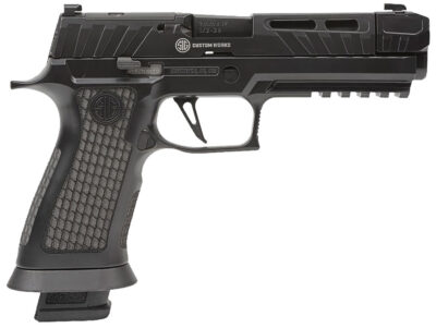 P320 SPECTRE COMP BLACKOUT 9MM LUGER SEMI-AUTO HANDGUN P320 SPECTRE COMP BLACKOUT 9MM 4.6” BBL (2)10RD STRIKER BLK