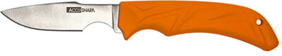 AccuSharp 731C Caping  Fixed Caping 3.50″ Stainless Steel Blade/Blaze Orange Ergonomic Anti-Slip Handle