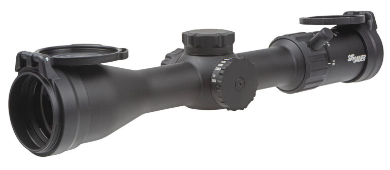 Sig Sauer Electro-Optics SOW43003 Whiskey4 SFP Low Profile Black 3-12x44mm 30mm Tube Quadplex Reticle