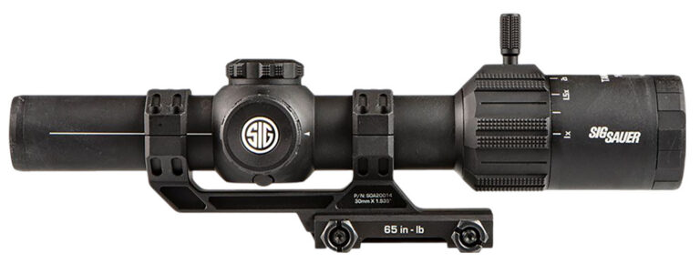 TANGO MSR 1-6X24MM FFP ILLUMINATED RIFLE SCOPE WITH MOUNT TANGO MSR 1-6X24MM FFP ILL BDC 6 RETICLE W/MOUNT BLACK