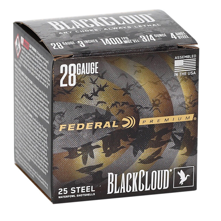 Federal Premium Black Cloud Waterfowl Shotgun Ammo 28 ga. 3 in. 3/4 oz. 4 Shot 10 rd.