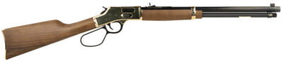 Henry H006GMLL Side Gate  357 Mag/38 Special 10+1 20″ Blued Octagon Barrel, Polished Brass Rec, American Walnut Stock, Adj. Sight, Large Loop Lever